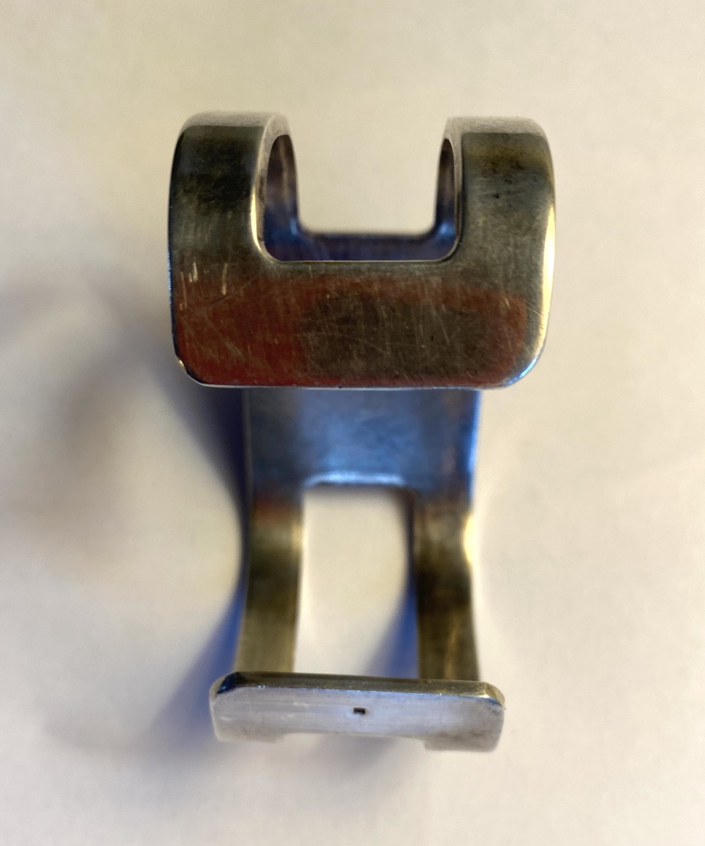 Modernist Cuff Bracelet. Silver-plated Metal And Glass Paste Cabochon. France, 1970s.-photo-1