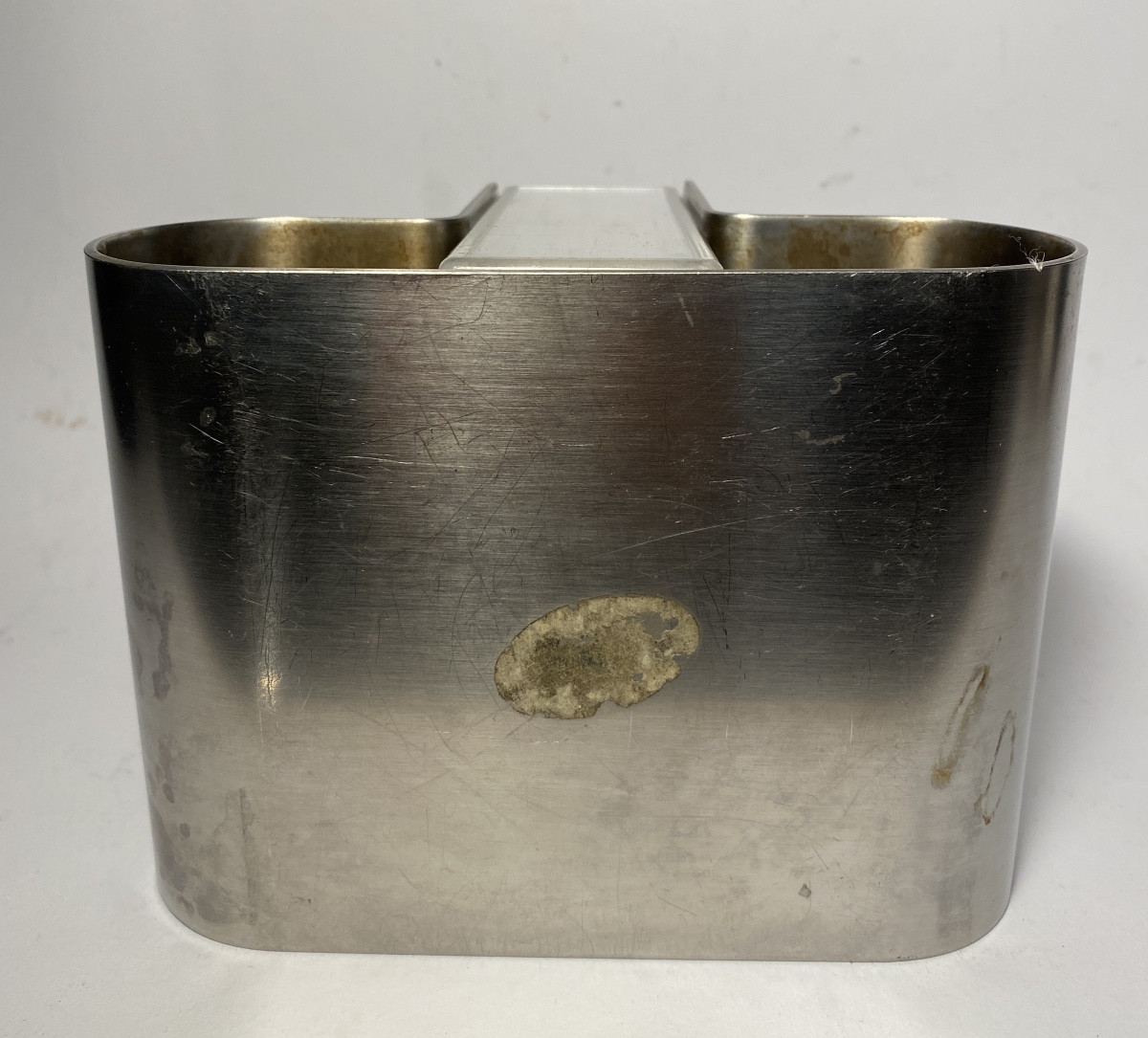 Porte crayons moderniste en inox et lucite. France Années 70.-photo-4