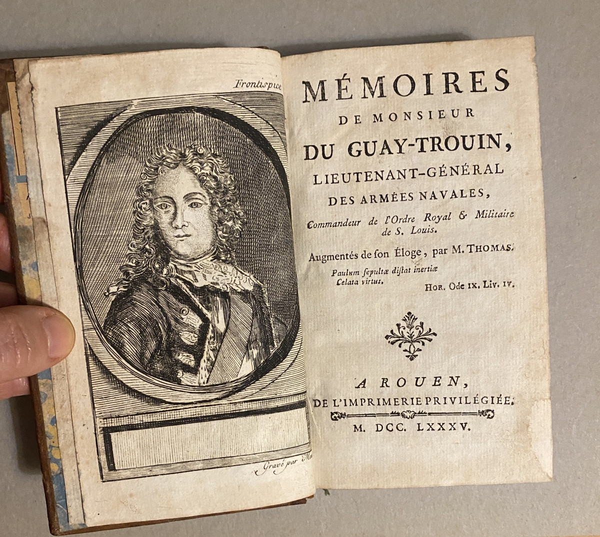Old Book. “memoirs Of Monsieur Du Guay-trouin, Lieutenant General Of The Naval Armies. Rouen 17-photo-3