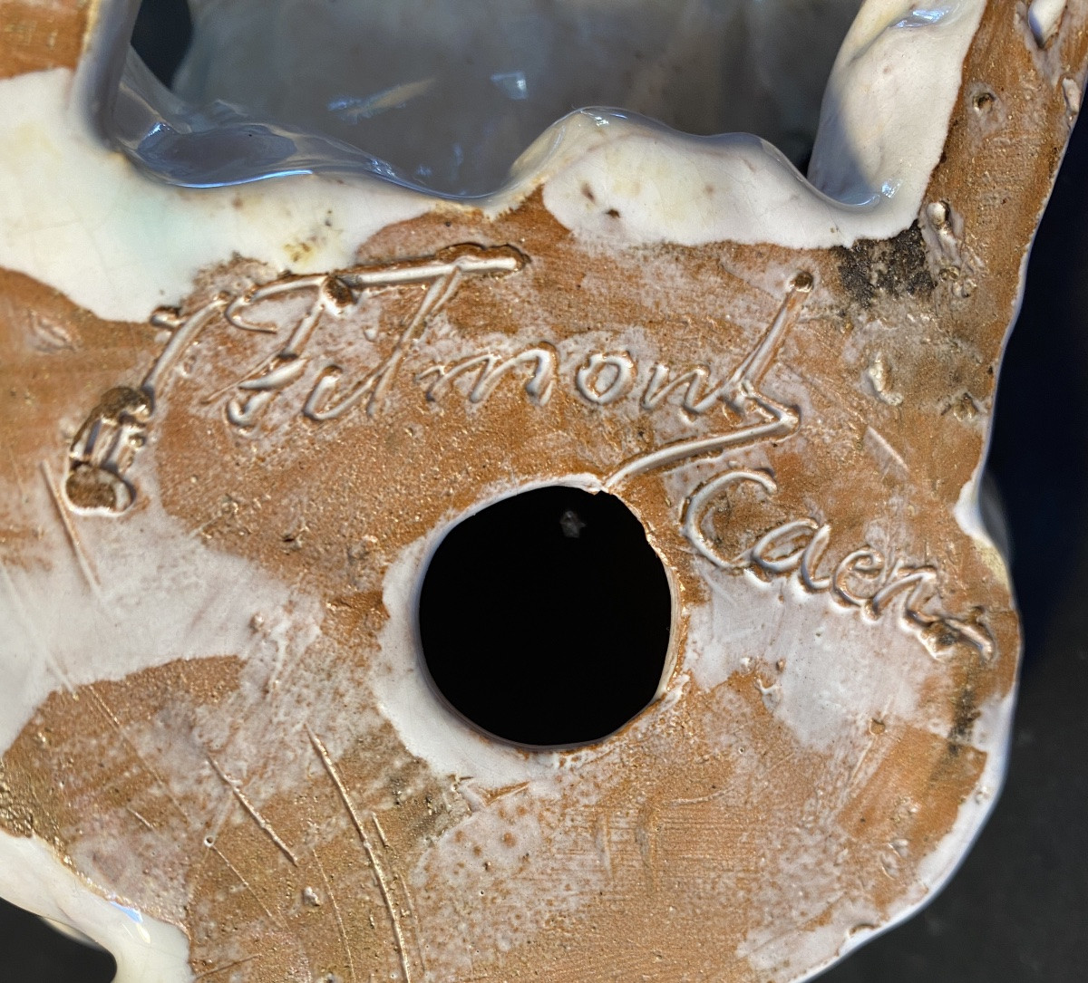 Bouledogue français. Céramique émaillée. Joseph Filmont. Caen. Poteries de Bavent. Début XXème.-photo-4