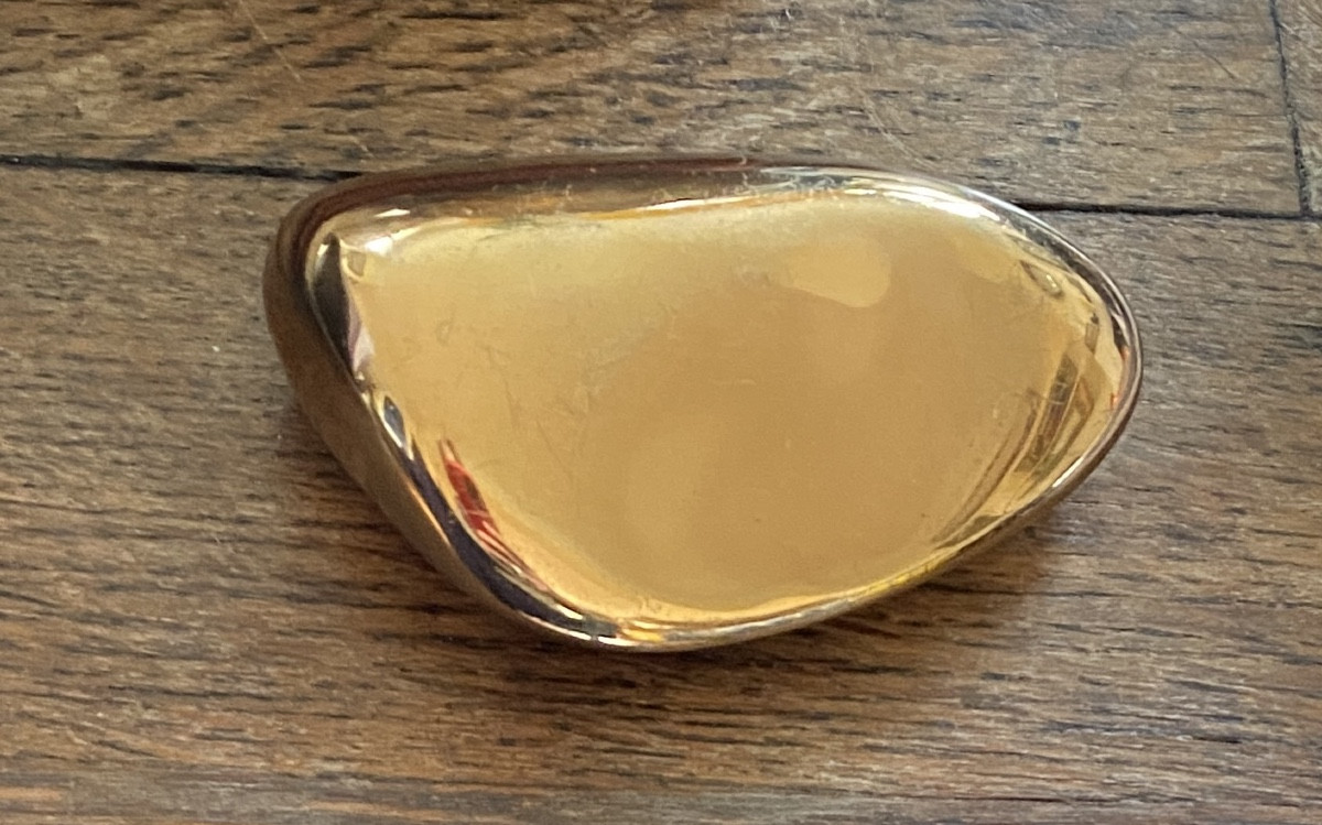 Marjatta Weckström. Paperweight From The 80s. Polished Bronze Pebble.