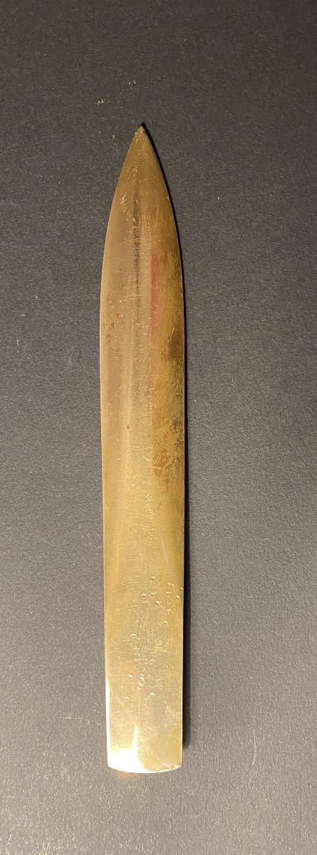 Pierre Turin. Coupe-papier Art déco en bronze. Baigneuse. -photo-4