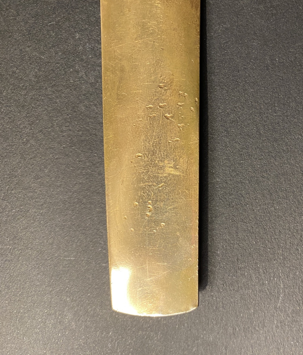 Pierre Turin. Coupe-papier Art déco en bronze. Baigneuse. -photo-1