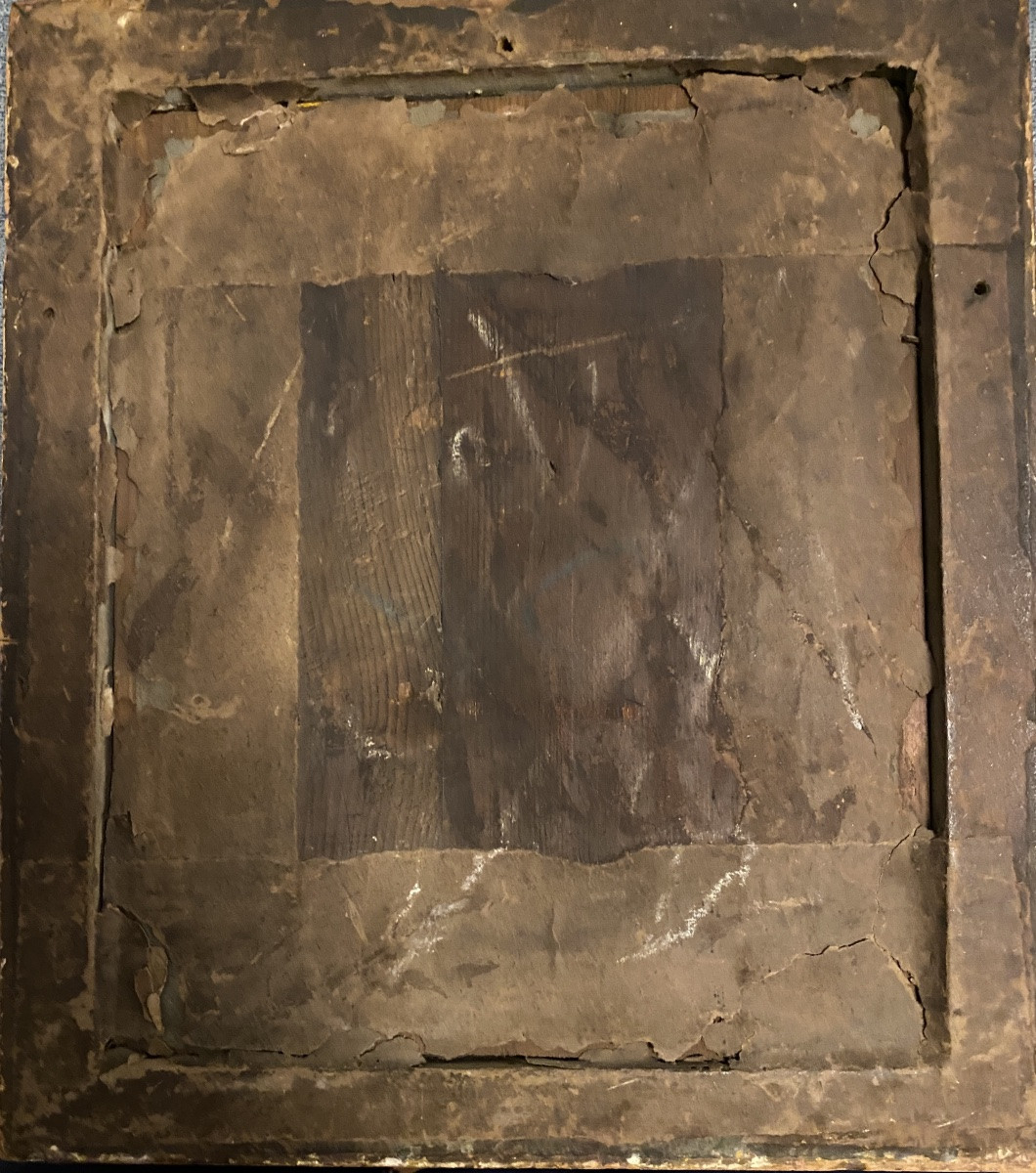 Coat Of Arms/blazon. Harford. Gouache With Gold Highlights On Paper, 19th Century. Framed Wooden Support.-photo-3
