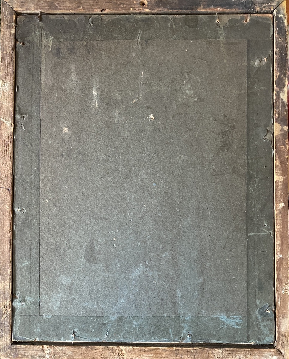 Pair Of Framed Engravings From The Early 19th. “the Little Architect”. “the Little Physicist”.-photo-1