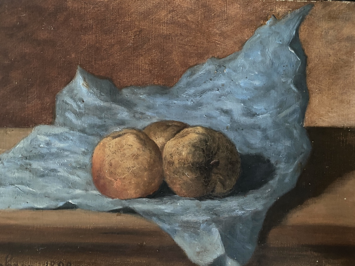 G. Rohrer. Still Life With Apples. Oil On Canvas. 1892.-photo-2