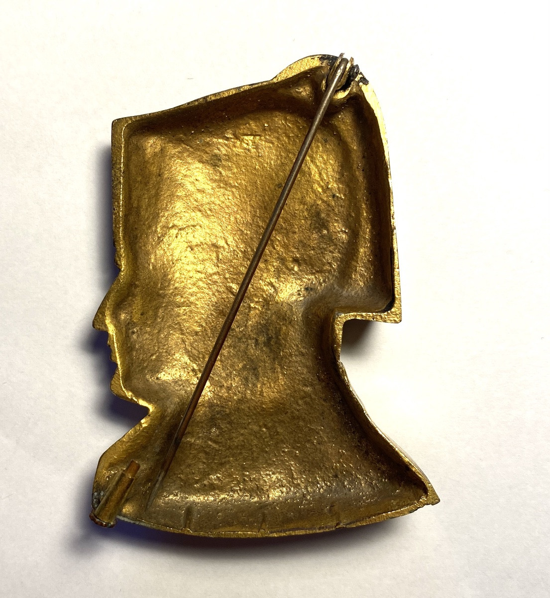 Early 20th Century Bronze And Enamel Brooch. Portrait Of Napoleon Bonaparte. -photo-2
