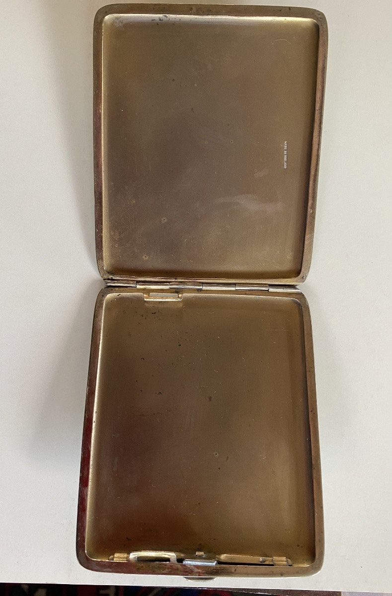 Etui Art Déco en galuchat et métal doré. Angleterre début XXème.-photo-2