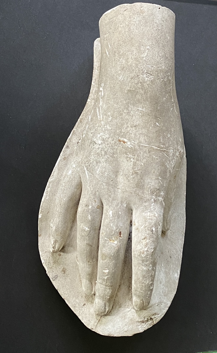 XIXth Century Studio Plaster. Study Of A Woman's Hand.