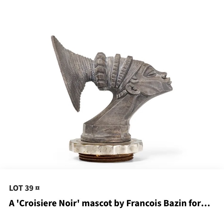 A. Fazio. Vallauris. Femme Mangbetu. Céramique émaillée noire et rehauts d’or. Années 50. -photo-7