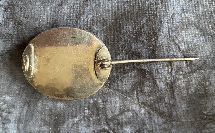 Broche XVIIIème en argent et pierres du Rhin. -photo-2