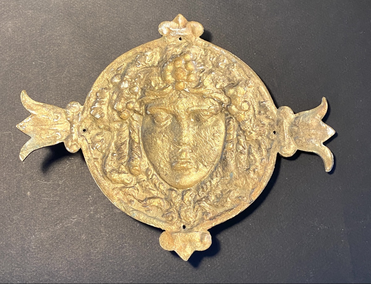 Pair Of Large 19th-century Decorative Bronzes. Allegory Of Autumn Or Bacchante.-photo-2