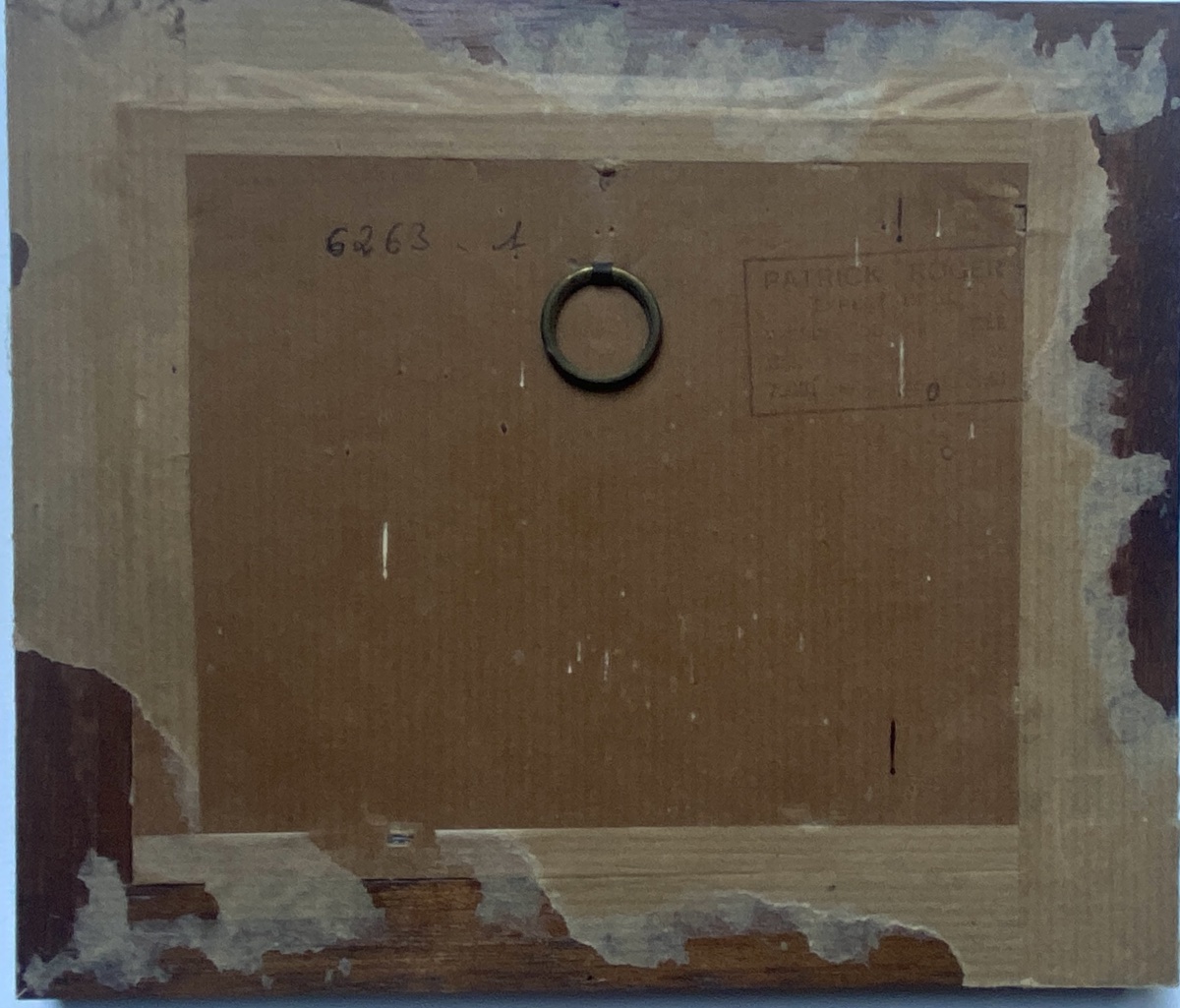 Young Eastern Woman Playing The Darbouka. Oil On Cardboard, 19th Century. Study After Ch. Landelle. -photo-3