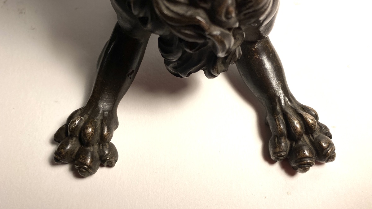 Bronze Chimera/ Griffin With A Brown Patina, 19th Century. -photo-4