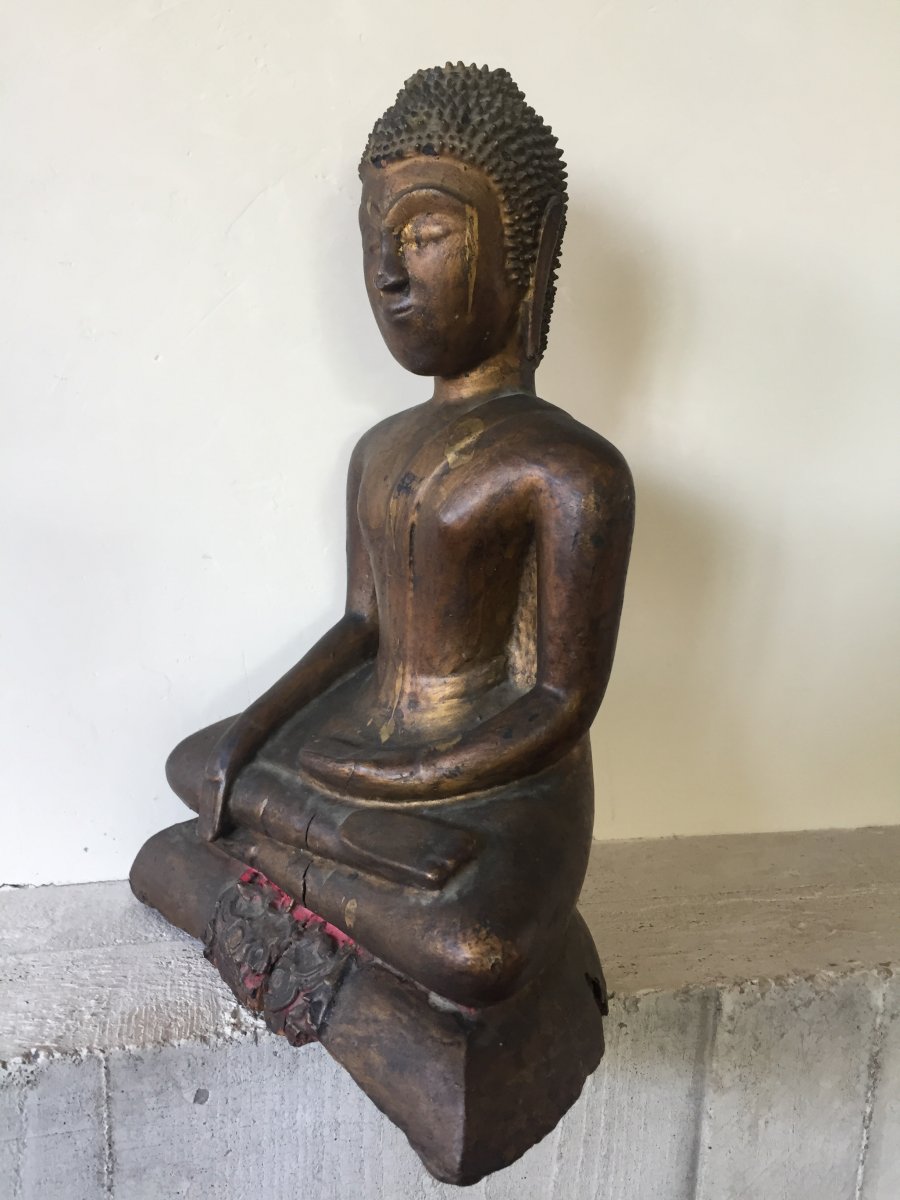 XIXth Wooden Buddha.-photo-3