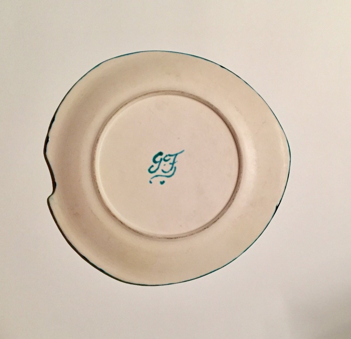 Enamelled Ceramic Dish. Gabriel Fourmaintraux. Biot. 60’s.-photo-3