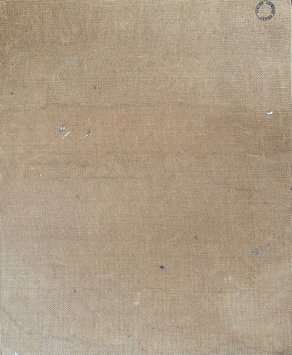 “ Dahlias”. Oil On Cardboard. Mid 20th . Raymond Guidot.-photo-3