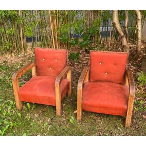 Pair Of Armchairs 30s/40s.