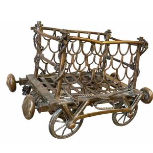 Cart. 19th Century Bronze Cart.