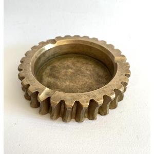 Modernist Bronze Ashtray. 20th Century. 