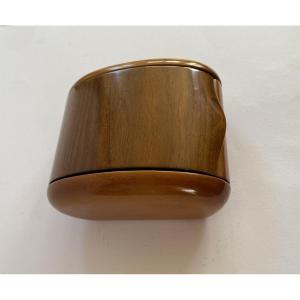 Dunhill Paris. Art Deco Style Wooden Cigar Box. France 70s.
