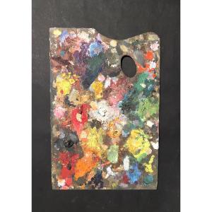 Wooden Painter's Palette, Late 19th / Early 20th Century. 