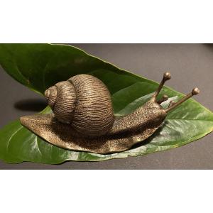 Animal Sculpture. 19th Century Bronze Snail. 