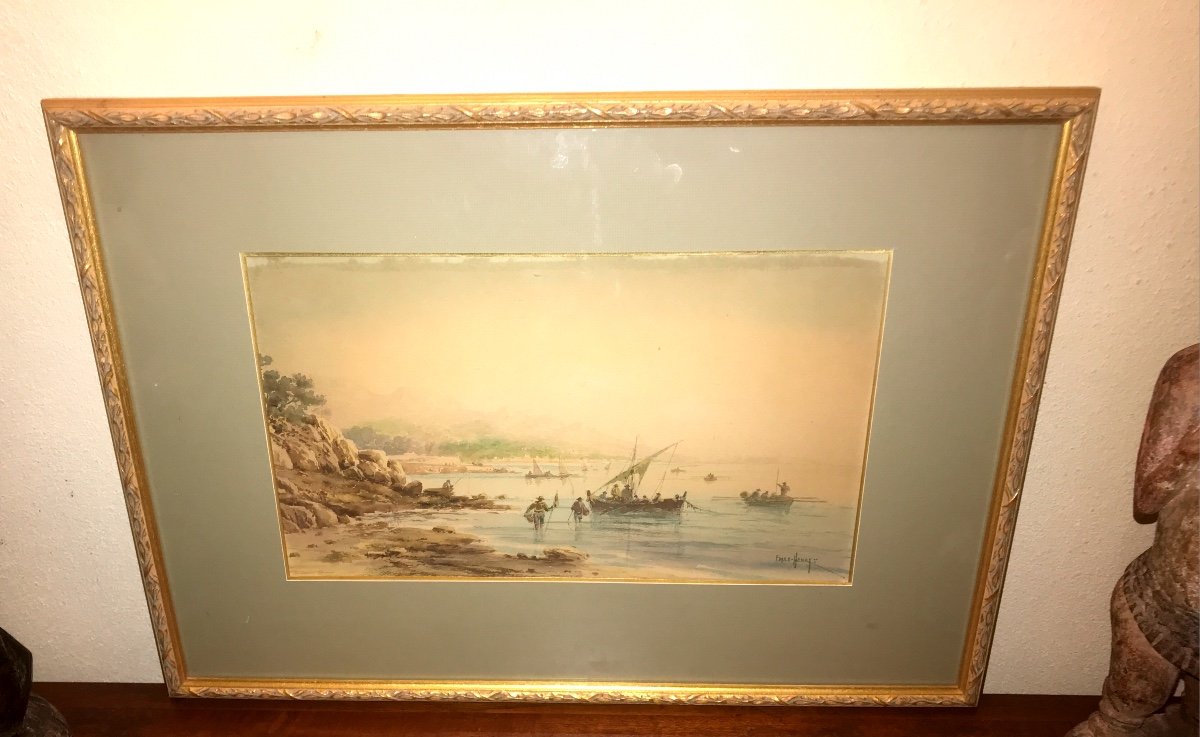 Aquarelle Signée Emile Henry 