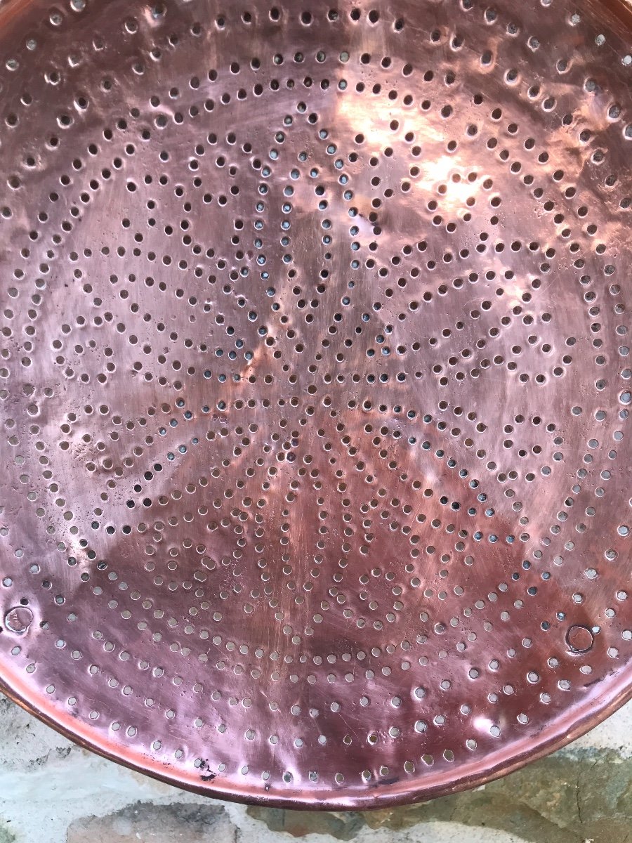 Grande écumoire En Cuivre -photo-2
