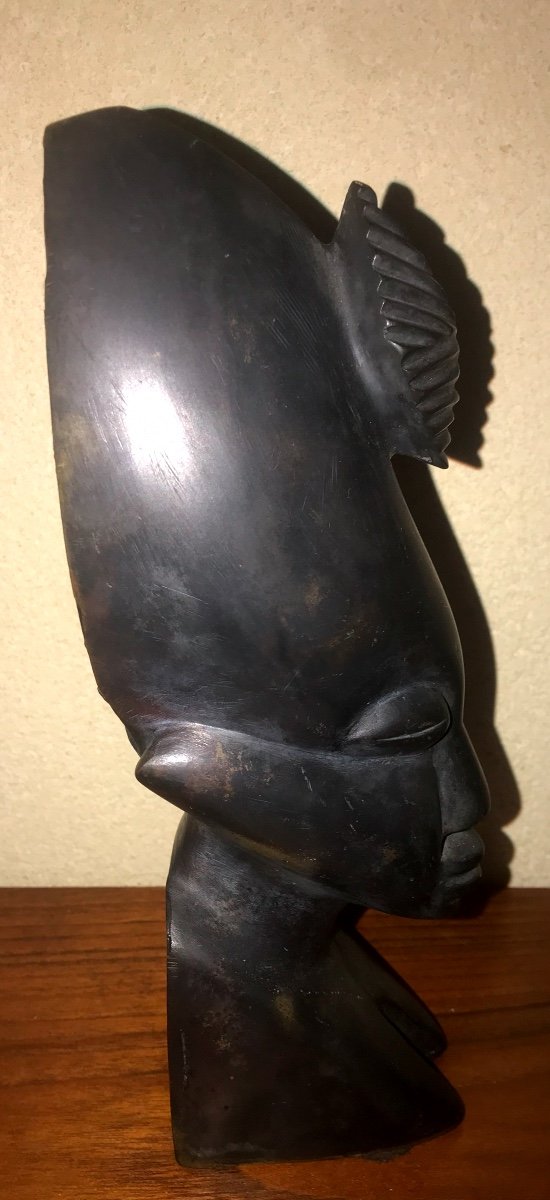 Bronze Africaniste Art Déco -photo-2
