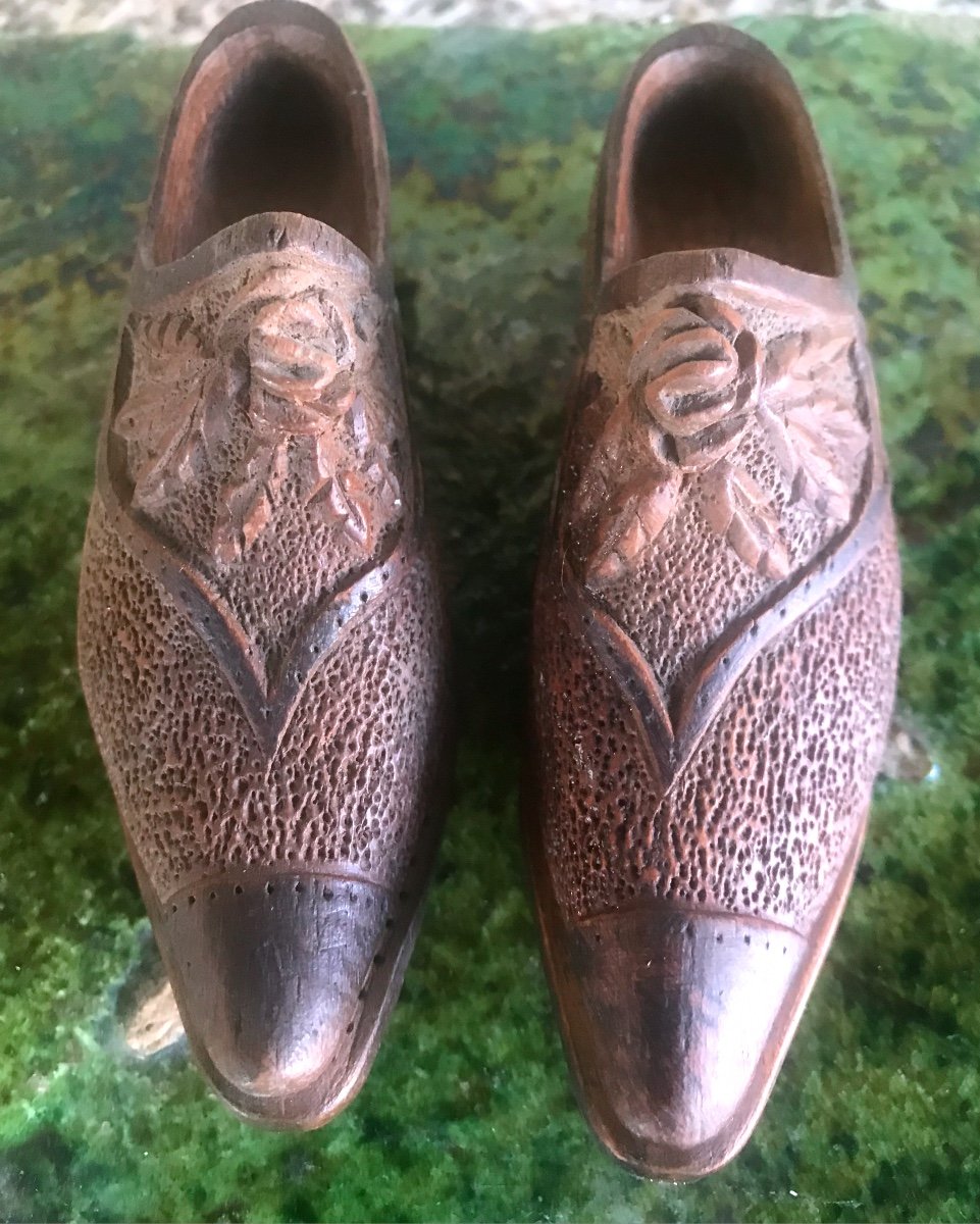 Chaussures En Cuir Pour Poupée 15-20 Cm – Paire De Miniatures, Accessoires Déco – Couleur Marron Clair