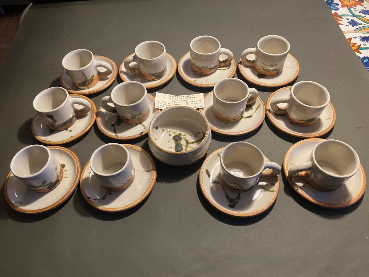 Coffee Service Artist Madeleine Brault Pottery La Colombe