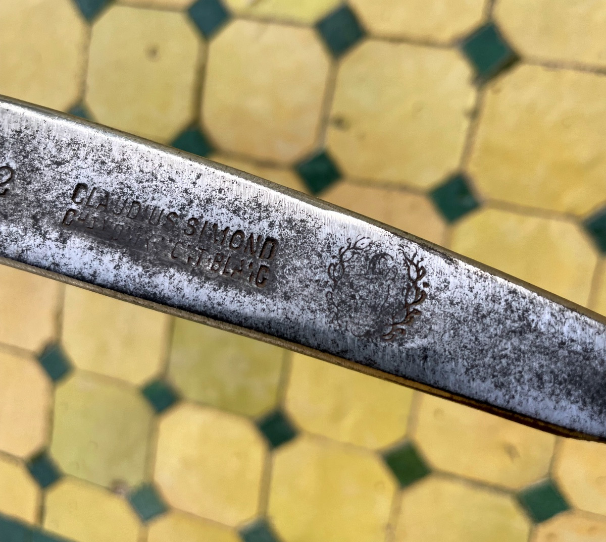 Antique Mountaineering Ice Axe "claudius Simond Chamonix Mont Blanc"-photo-3