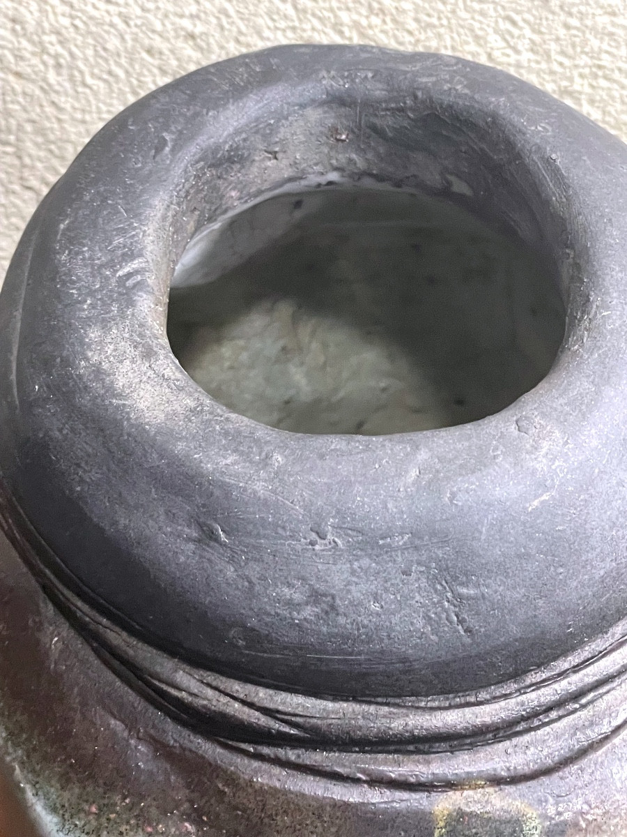 Vase  Raku céladon -photo-1