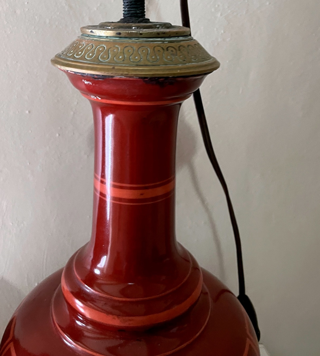 Paire De Lampes En Porcelaine De Chine -photo-3