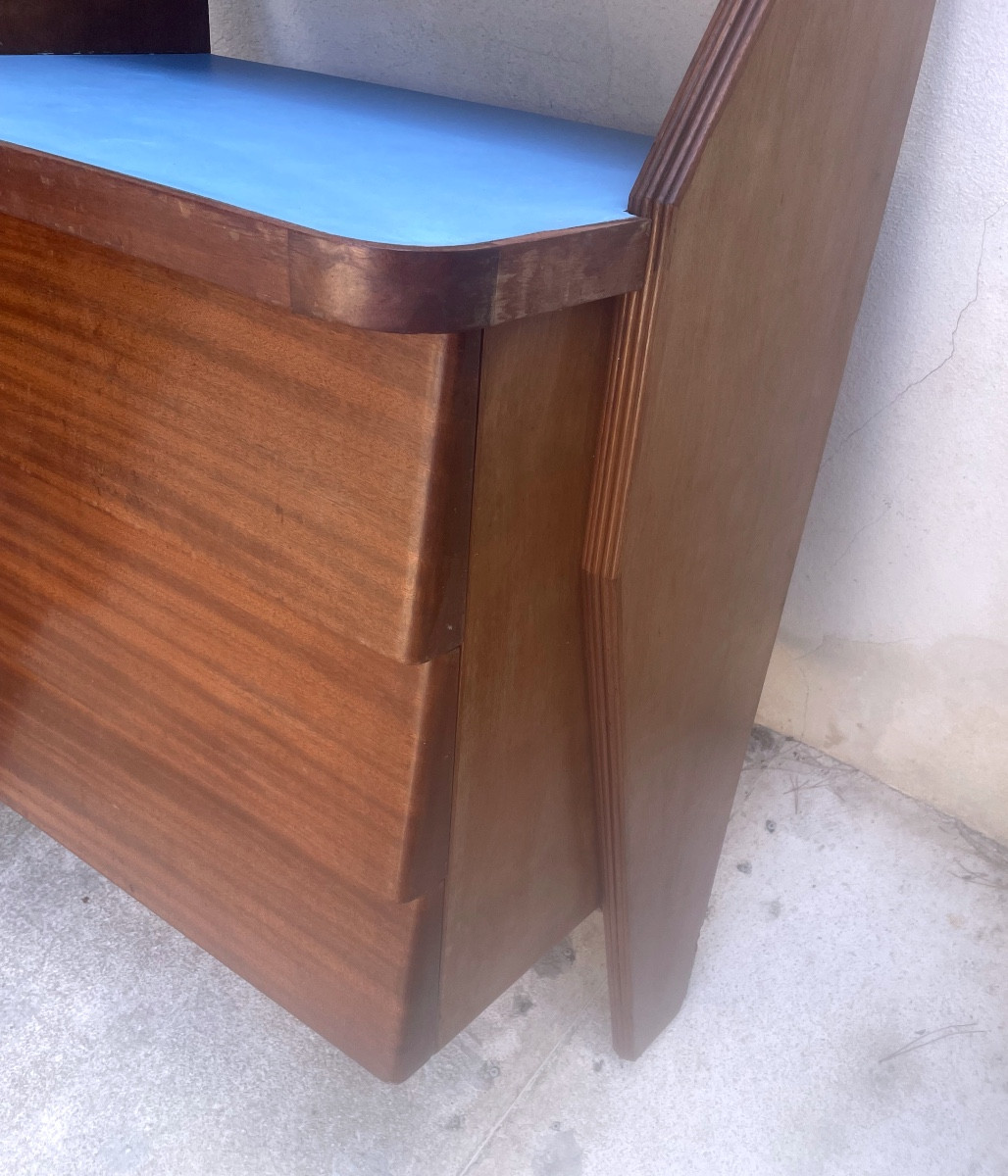Teak Boat Desk Chest Of Drawers-photo-3