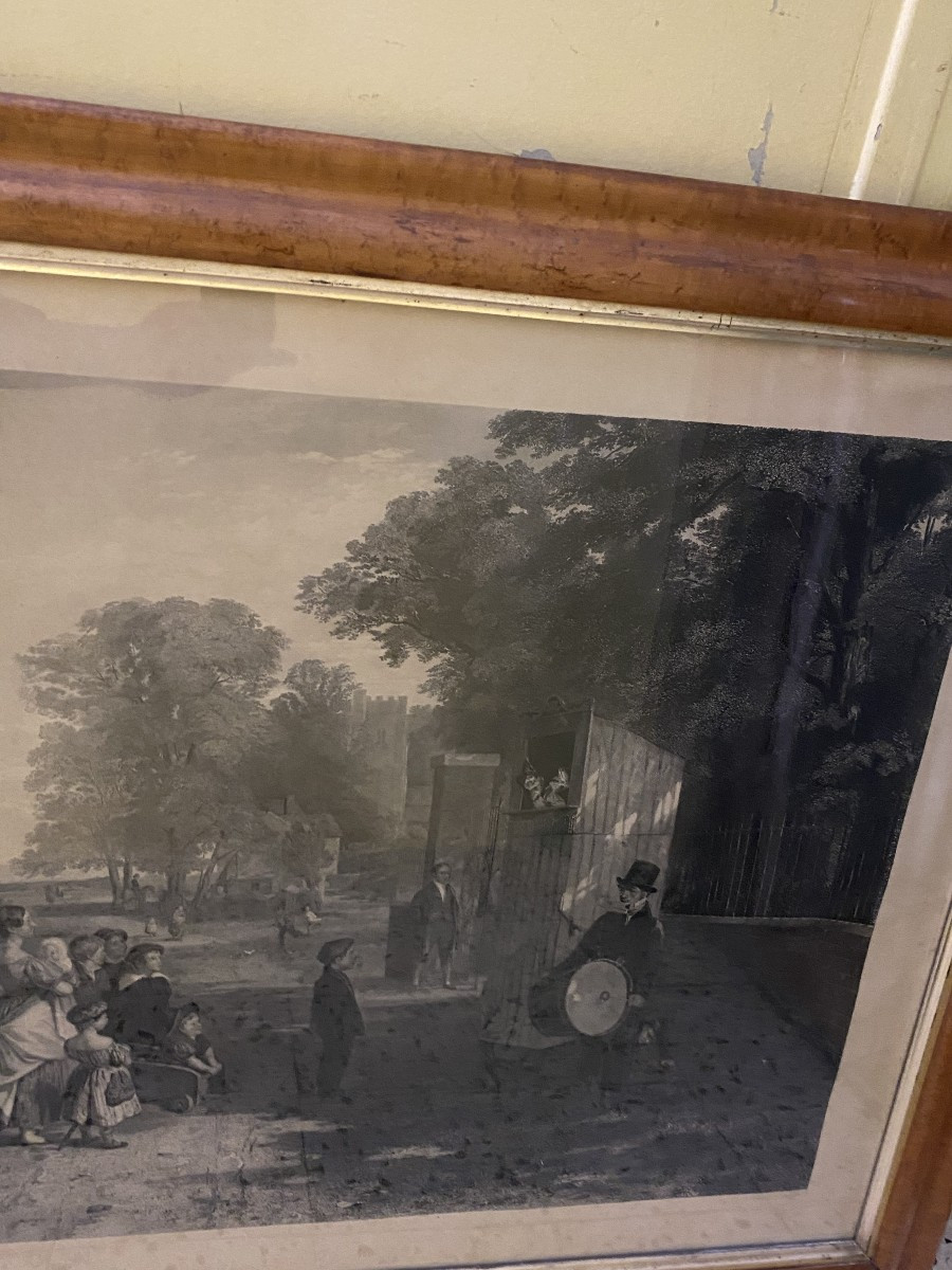 Important Old Engraving In A Quality Frame-photo-2