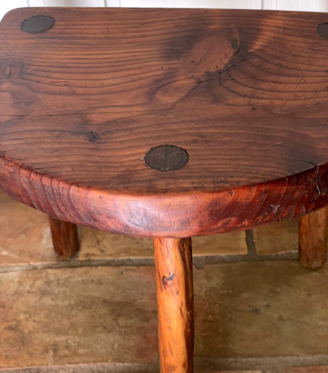 Tabouret De Berger En Pin -photo-3