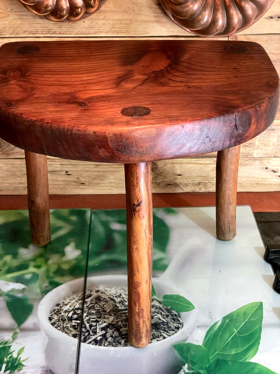 Tabouret De Berger En Pin -photo-4