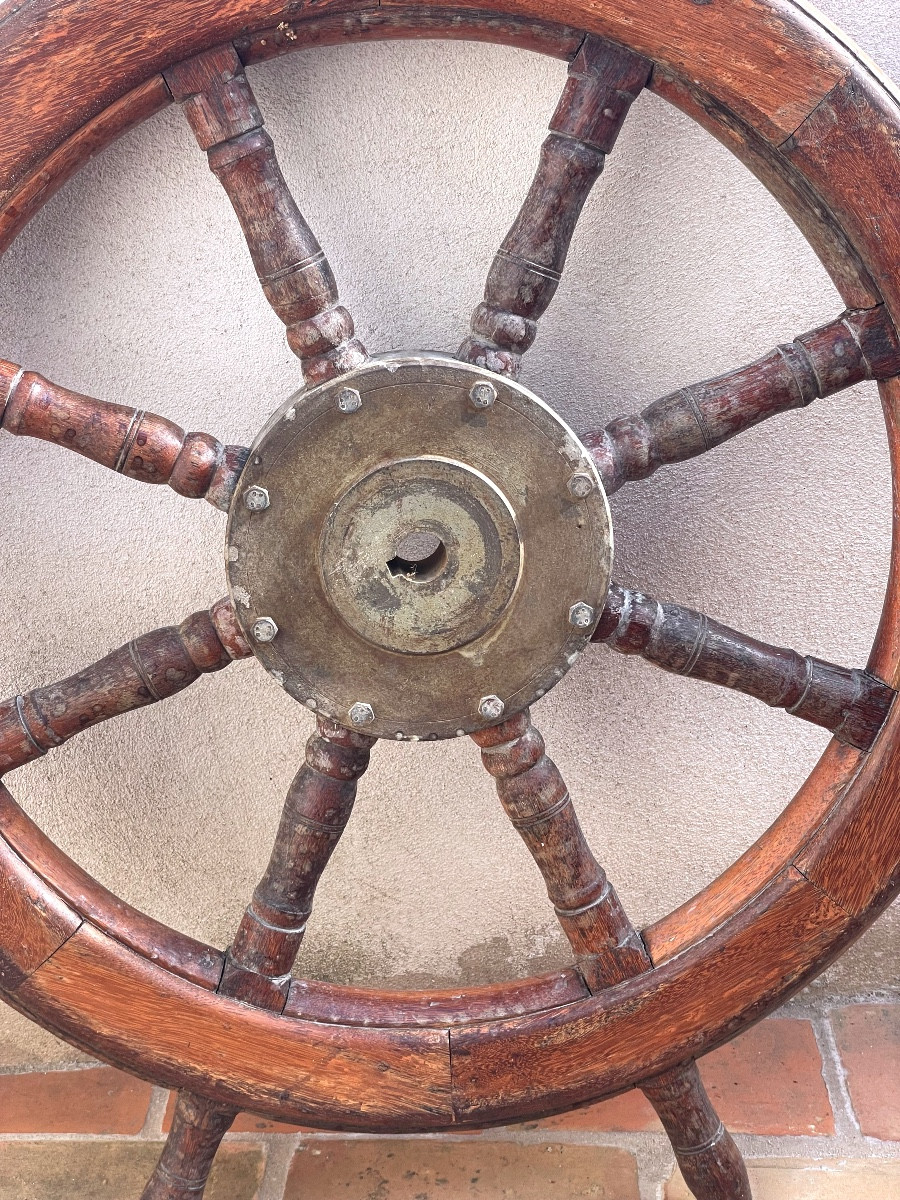 Ancienne Barre De Bateau En Bois -photo-2