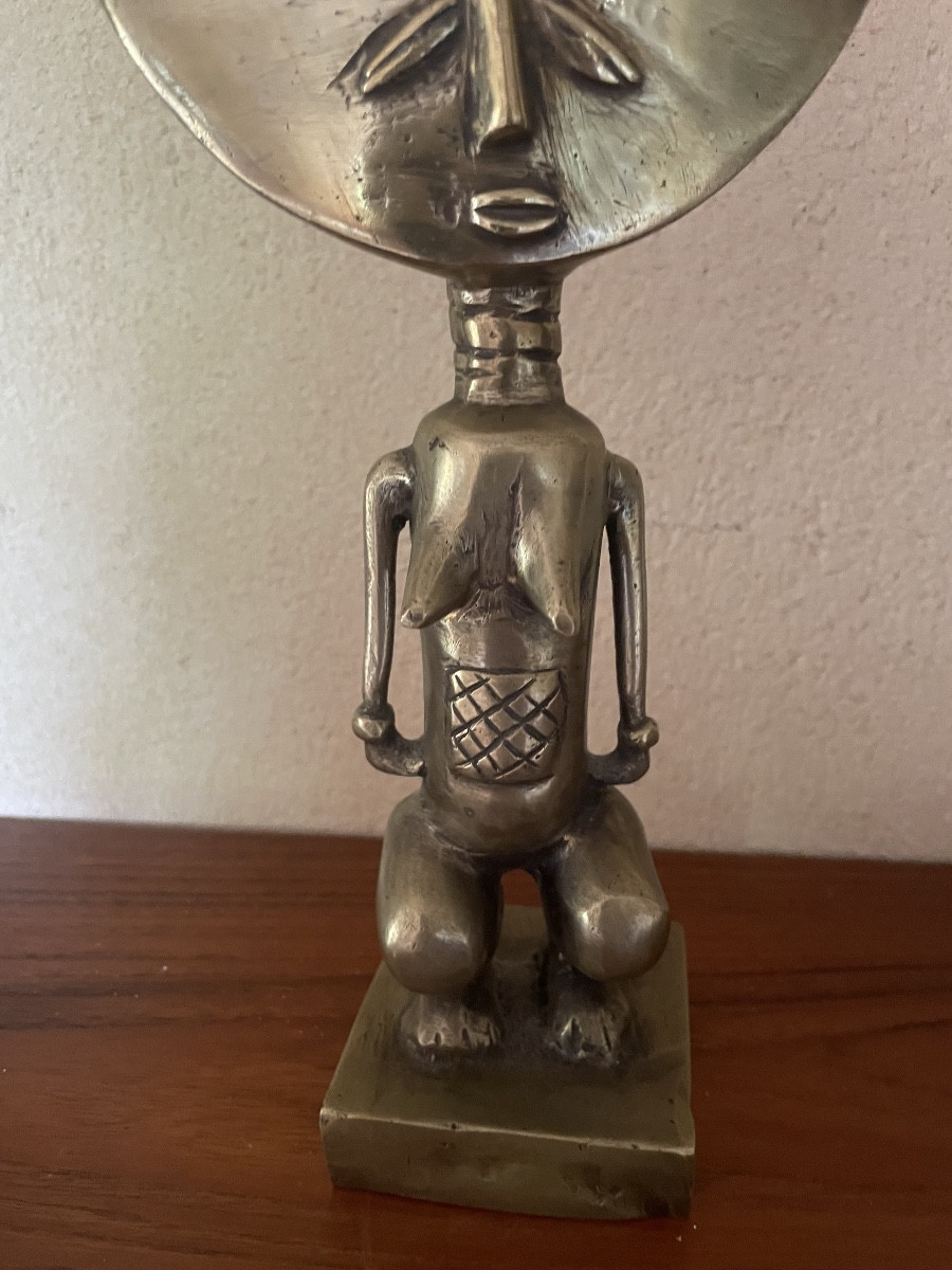 Ashanti Bronze Fertility Doll-photo-3