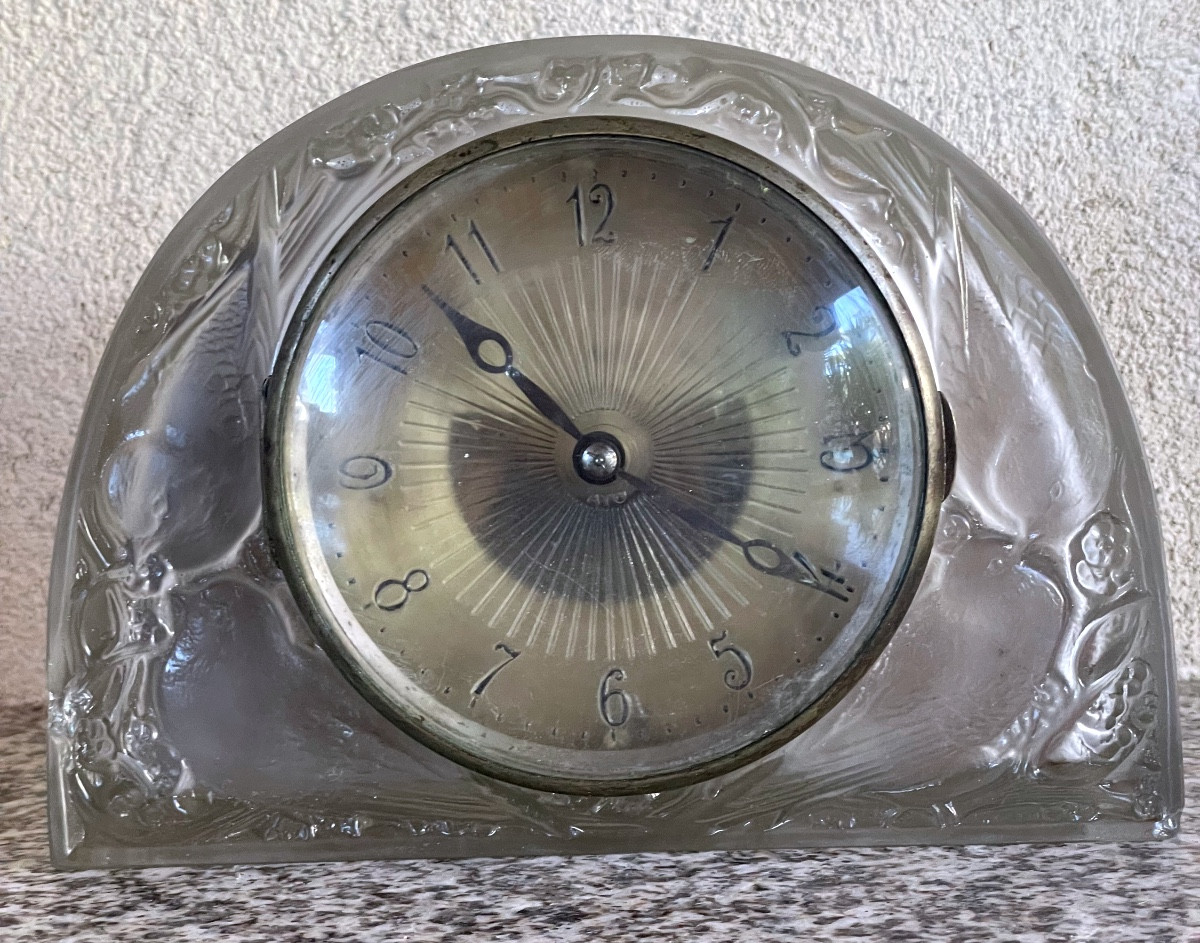 Sparrow Clock R Lalique And Ato-photo-8