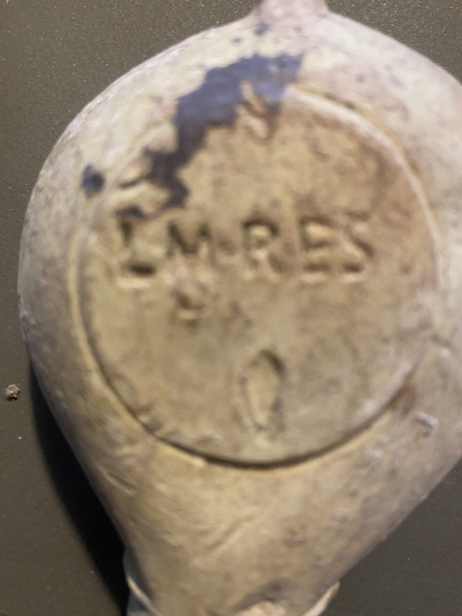 Antique Oil Lamp From The Roman Era-photo-5