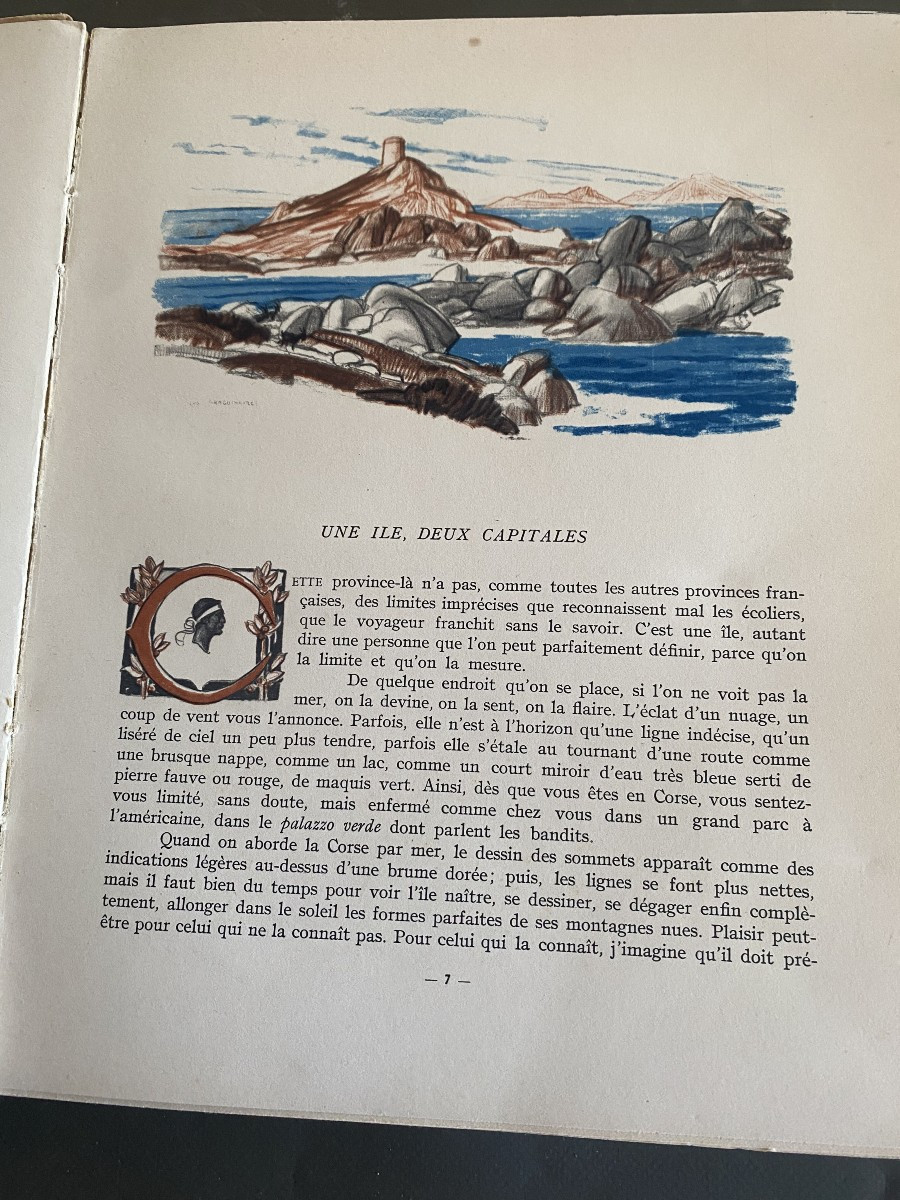A 1935 Book Corsica: Types And Customs By Pierre Dominique-photo-1