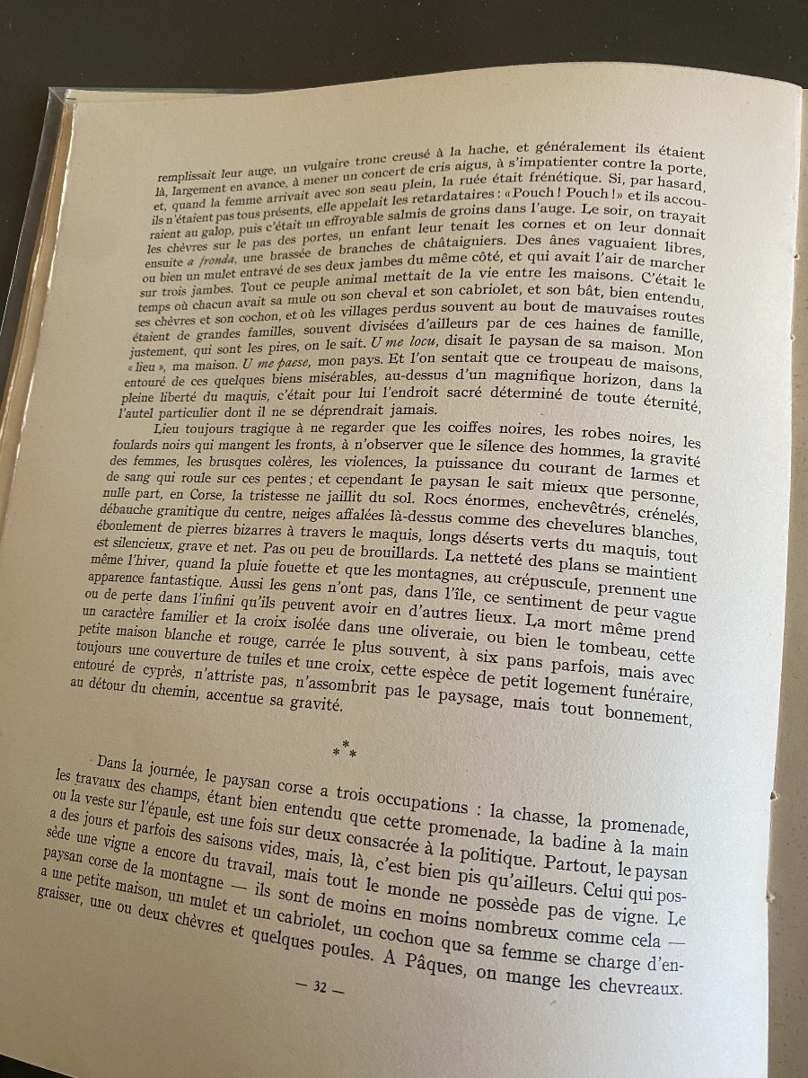 A 1935 Book Corsica: Types And Customs By Pierre Dominique-photo-5