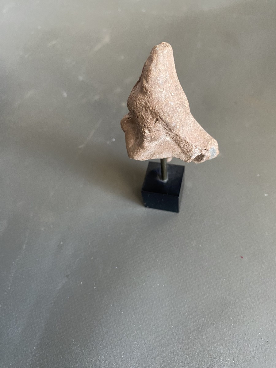 un buste en terre cuite de l'enfant Harpocrate Alexandrie époque Romaine 1° siècle après JC -photo-2