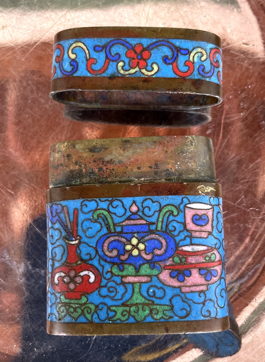 Cloisonné Opium Box-photo-4