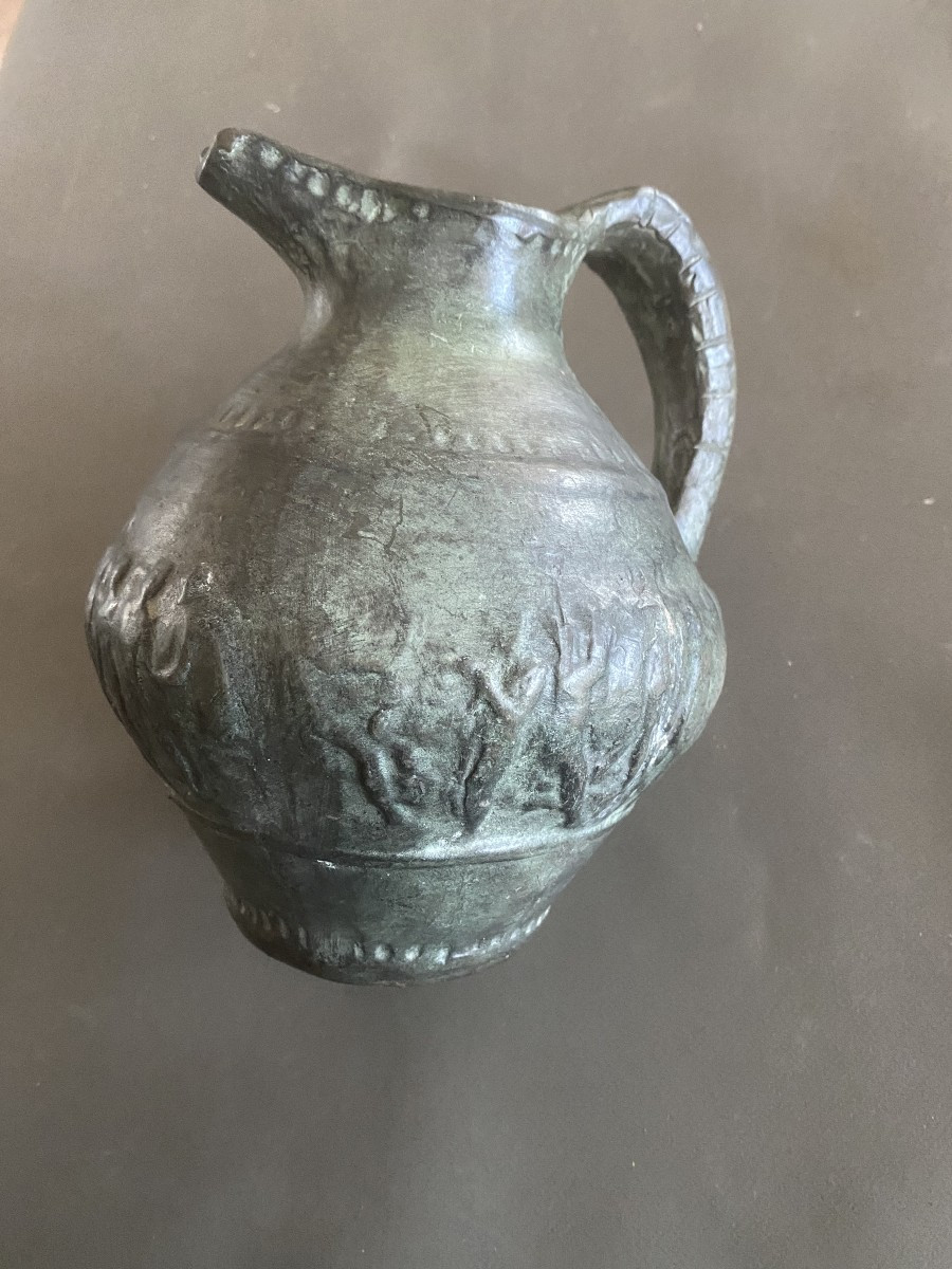 un broc en grés de Robert Meynard à Vallauris 1955 / 1960-photo-4