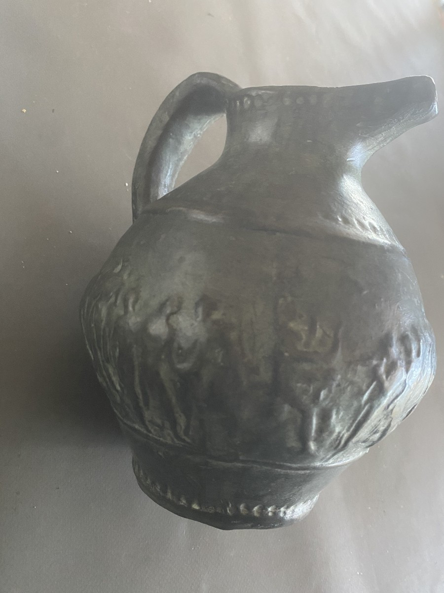 un broc en grés de Robert Meynard à Vallauris 1955 / 1960-photo-3