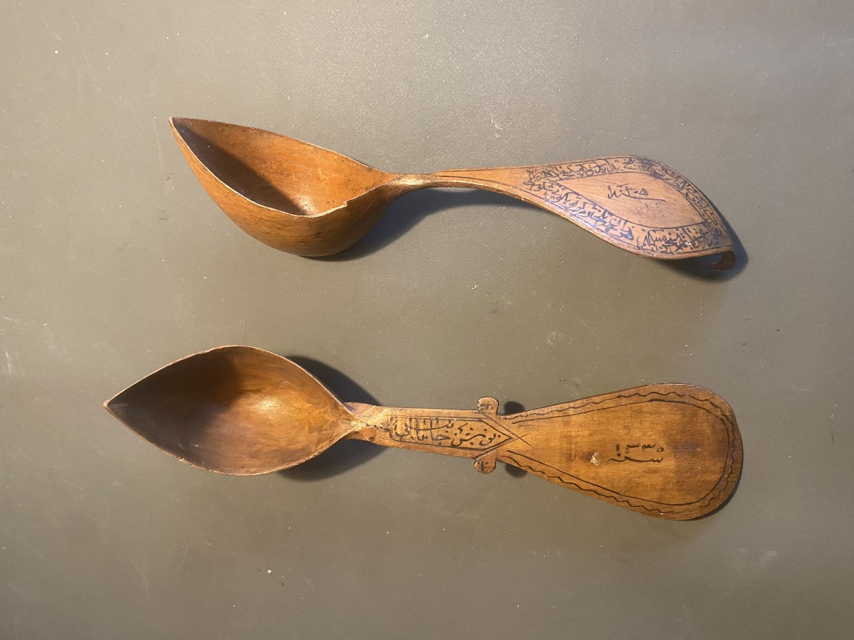Two Spoons Originating From Iran, Dating From The 19th Century (1850-1880)-photo-8
